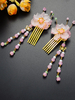 Accessoires Lolita Style Chinois Fleurs Roses Chapeaux Divers