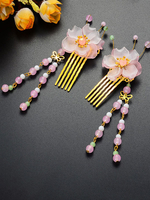 Accessoires Lolita Style Chinois Fleurs Roses Chapeaux Divers