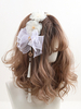 Accessoires Lolita style ROCOCO Fleurs à franges bordeaux Couvre-chef Fibre polyester Divers