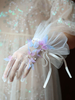 Accessoires Mignonne Lolita Perles Blanches Papillon Accessoire Fibre Polyester Divers