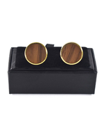 Accessoires pour hommes Classic Round Metallic Coffee Brown