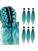 Accessoires Pour Perruques Perruques des Femmes Synthétiques Multicolores Perruques des Femmes Bleu Ciel Clair Extensions de Cheveux Colorés