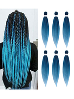 Accessoires Pour Perruques Perruques des Femmes Synthétiques Multicolores Perruques des Femmes Bleu Extensions de Cheveux Colorés
