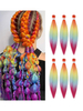 Accessoires Pour Perruques Perruques des Femmes Synthétiques Multicolores Perruques des Femmes Brun Foncé Extensions de Cheveux Colorés