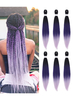 Accessoires Pour Perruques Perruques des Femmes Synthétiques Multicolores Perruques des Femmes Dégradé de Couleur Extensions de Cheveux Colorés