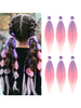 Accessoires Pour Perruques Perruques des Femmes Synthétiques Multicolores Perruques des Femmes Dégradé de Couleur Violets Extensions de Cheveux Colorés