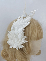 Accessoires Sweet Lolita Couvre-chef en fibre de polyester blanc Divers