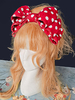 Accessoires Sweet Lolita Infanta Noeuds Rouges Polyester Divers