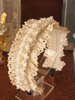 Accessoires Sweet Lolita Noeuds Ecru Blanc Perles Accessoire Fibre Polyester Divers