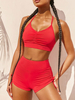 Activewear Ensembles Femmes Femmes Crop Top Sans Manches Avec Shorts