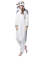 Adulte Kigurumi Carnaval Pyjama 2021 Blanche Hedgehog En Flanelle Toussaint Combinaison Déguisements Halloween