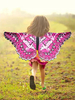 Ailes de papillon Costume Cape Enfants Unisexe Halloween Cosplay Accessoires