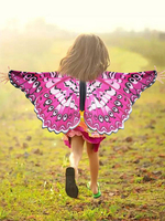 Ailes de papillon Costume Cape Enfants Unisexe Halloween Cosplay Accessoires