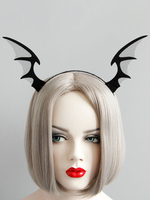 Ailes Démon Noir Bandeau Femme Accessoires Coiffure Halloween Déguisement