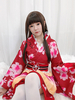Aimez en direct! Maki Nishikino Cosplay Costume rouge Sakura imprimé Kimono Anime Costume tenues