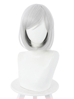 Akudama Drive fardée Satsujinki Cosplay perruques fibre résistante à la chaleur blanc Cosplay perruques