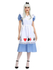 Alice In Wonderland Costumes Poker dentelle Volants Bows femmes Costumes de carnaval Déguisements Halloween