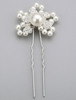 Alliage blanc Crystal Pearl mariage en épingle à cheveux