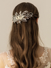 Alliage dargent de peigne de mariage strass accessoires de cheveux de mariée
