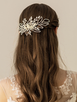 Alliage dargent de peigne de mariage strass accessoires de cheveux de mariée