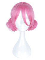 Anime Kawaii Chinois Fille Style Rose Cosplay Perruque Déguisements Halloween
