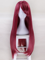 Anime Kawaii Fille Bourgogne Déguisements Halloween Party Cosplay perruque