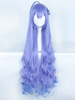 Anime Kawii Fille Long Violet Perruque Cosplay Curly Déguisements Halloween