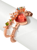 Anneaux Blonds Anneau Fraise En Métal Bijoux Femme