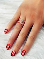 Anneaux en or femmes bijoux cadeau pour elle