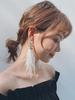 Années 1920 Great Gatsby Accessoire Robe Flapper Accessoires Plume blanche strass Boucle d\