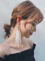 Années 1920 Great Gatsby Accessoire Robe Flapper Accessoires Plume blanche strass Boucle d\