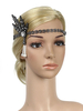 Années 1920 Great Gatsby Bandeau Flapper Headpieces Strass Perles Femmes Vintage Accessoires de cheveux Déguisements Halloween