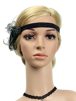 Années 1920 Great Gatsby Bandeau Plumes Femmes Flapper Headpieces Rétro Accessoires De Cheveux Déguisements Halloween