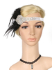 Années 1920 Great Gatsby Headband Flapper Headpieces Plume Femmes Rétro Accessoires de cheveux Déguisements Halloween
