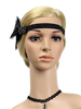 Années 1920 Great Gatsby Headband Rétro Accessoires de cheveux Plumes Femmes Flapper Headpieces Déguisements Halloween