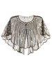 Années 1920 Great Gatsby paillettes accessoires Flapper Cape Coat Champagne Retro Costume Accessoires Déguisements Halloween