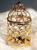 Années 1920 Great Gatsby Party Accessory Plaqué Flapper Thème Cage Forme Chandelier Déguisements Halloween