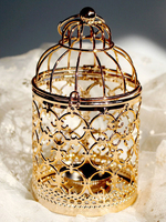 Années 1920 Great Gatsby Party Accessory Plaqué Flapper Thème Cage Forme Chandelier Déguisements Halloween