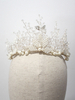 Argent De Mariage Tiara Couronne Perles Cristal Headpieces Accessoires De Cheveux De Mariée