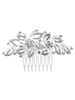 Argent mariage peigne strass coiffures perlé accessoires de cheveux de mariée