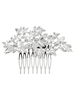 Argent mariage peigne strass coiffures perlé accessoires de cheveux de mariée