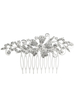 Argent mariage peigne strass coiffures perlé accessoires de cheveux de mariée