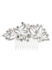 Argent mariage peigne strass coiffures perlé accessoires de cheveux de mariée