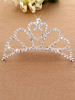 Argent princesse Tiara Ballet danse peigne perles Accessoires cheveux Party pour les enfants Déguisements Halloween