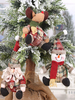 Articles de fête de Noël bouton poupée à carreaux décorations de costume de Noël Déguisements Halloween