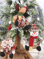 Articles de fête de Noël bouton poupée à carreaux décorations de costume de Noël Déguisements Halloween