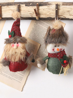 Articles de fête de Noël Poupée en lin Décorations de costumes de Noël Déguisements Halloween