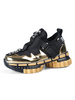 Athletic Couleur vive hauteur croissante Chaussures de sport Couleur Cozy bout rond bloc Chaussures