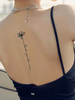Autocollant de tatouage à base de plantes pour le dos et la colonne vertébrale