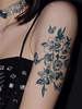 Autocollants de tatouage à base de plantes Autocollants de tatouage semi-permanents de simulation de clavicule de bras de jambe